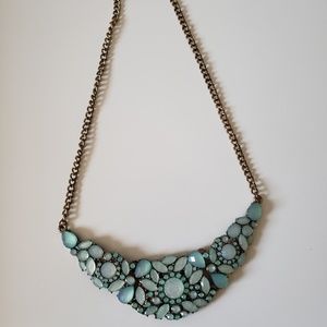 Teal/Light Blue Collar Necklace